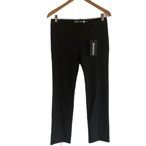 Betabrand Straight Leg Black Yoga Dress Pant Sz M NWT - Picture 3 of 7